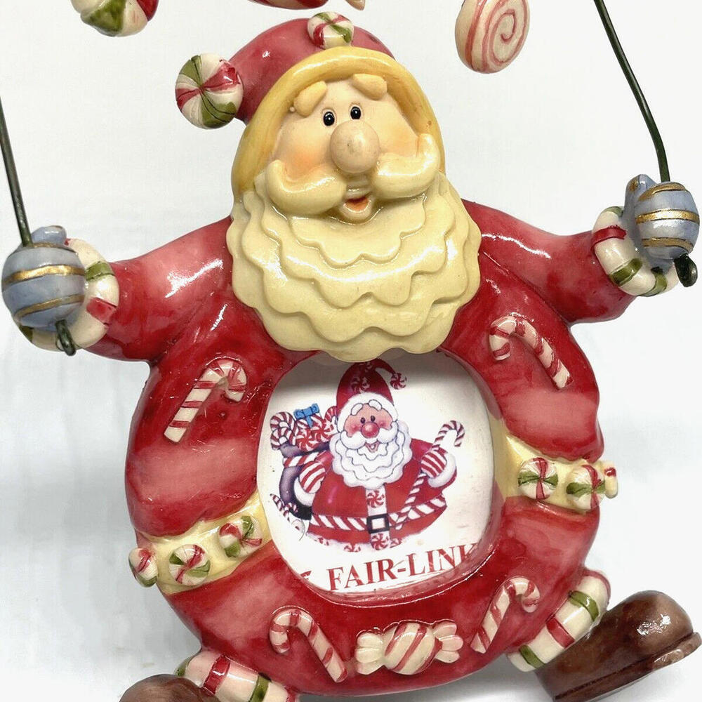 Santa Claus‎ with Candies Christmas Photo Frame Holds 2x2 Photo NEW - Picture 3 of 6